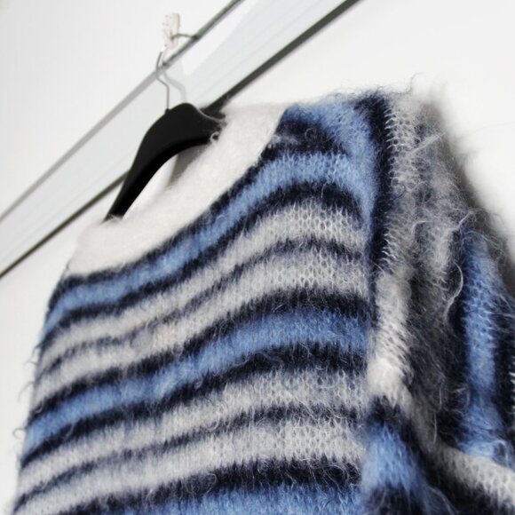 BNWT SS22 MARNI GROOVY STRIPED MOHAIR CARDIGAN 42 - Picture 5 of 11